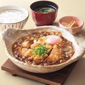 チキンの味噌かつ煮定食