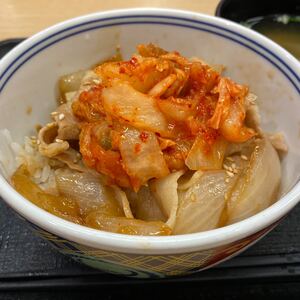 キムチ豚丼(吉野家)
