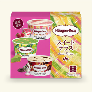 ハーゲンダッツ アソートボックス スイート テラス(ストロベリー&ミルク・抹茶のタルト・チョコレートファッジ)