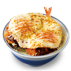ハムエッグカツ丼(チキンカツ・海老フライ・ホタテフライ)