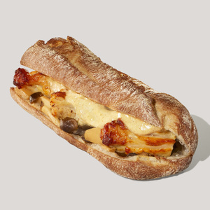 3種のきのこ&ローストチキン スターバックス バゲットサンド