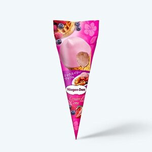 ハーゲンダッツ クリーミーコーン ミックスベリーワッフル