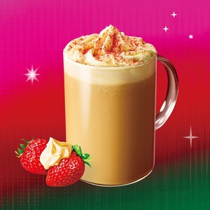 ストロベリー メリークリーム ティー ラテ