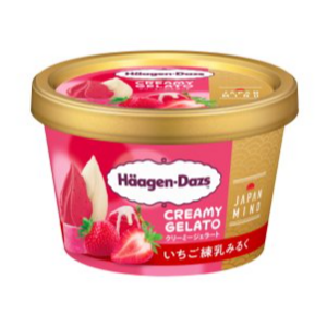 ハーゲンダッツ ミニカップ CREAMY GELATO いちご練乳みるく