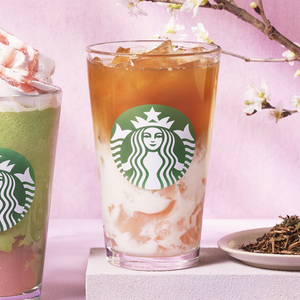 ほうじ茶&クラシックティーラテ 桜わらびもち入り