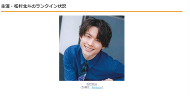 実写『秒速5センチメートル』で松村北斗が見せる新境地！現在のランクイン状況は？